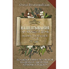 Нашептывания на каждый день. Магия старинных слов. Большая книга заговоров на деньги, здоровье, любовь и защиту. Олеся Великорайская